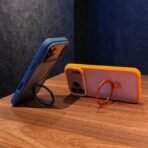 Triangle Metal Stand Magsafe Matte Back Cover - Image 3