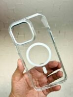 Drop Protection Clear Transparent Magsafe Metal Camera Bumper Button Cover - Image 4