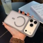 Matte Translucent Corrugated Stripe Camera Part Detachable Cover - Image 2