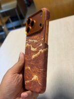 Orange Slim Carbon Magsafe Cover for iPhone - Image 6