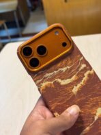 Orange Slim Carbon Magsafe Cover for iPhone - Image 4